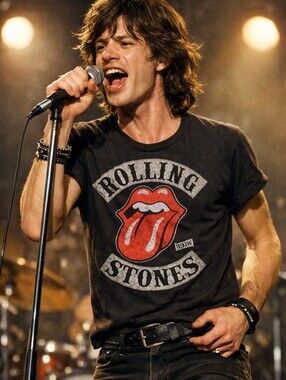 Official Rolling Stones Tour 1978 Hot Lips Logo Size Med